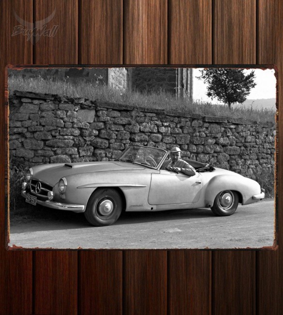 Металлическая табличка Mercedes-Benz 190-SL Prototype (W121 BII)